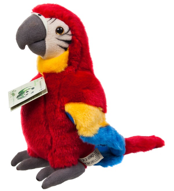 Мягкая игрушка Красный попугай (18 см) – фото № 1