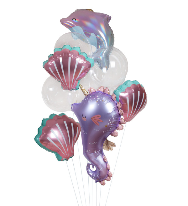 Bouquet of balloons Secrets of the underwater world – photo #1