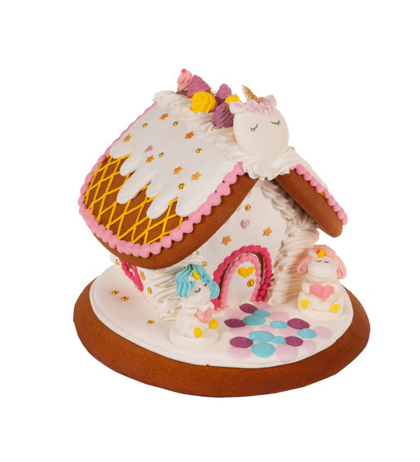 Gingerbread house With unicorns – photo #1