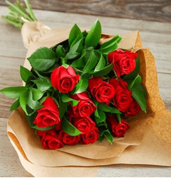 Букет с красными розами CA17 LAN – фото № 1