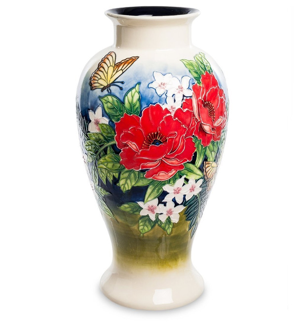 Porcelain vase Poppies (Pavone) – photo #1