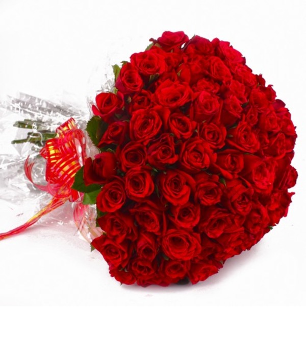 Букет из 75 красных роз gaifl0404 ASH – фото № 1