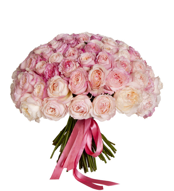 Букет-соло роз David Austin Keira (51, 75 или 101) – фото № 5