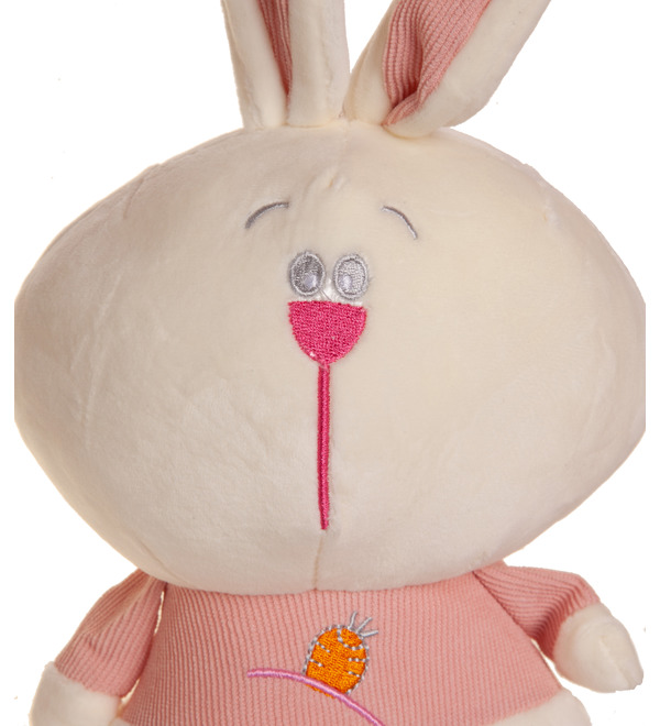 Soft toy Hare in a pink sweater (28 cm) – photo #2