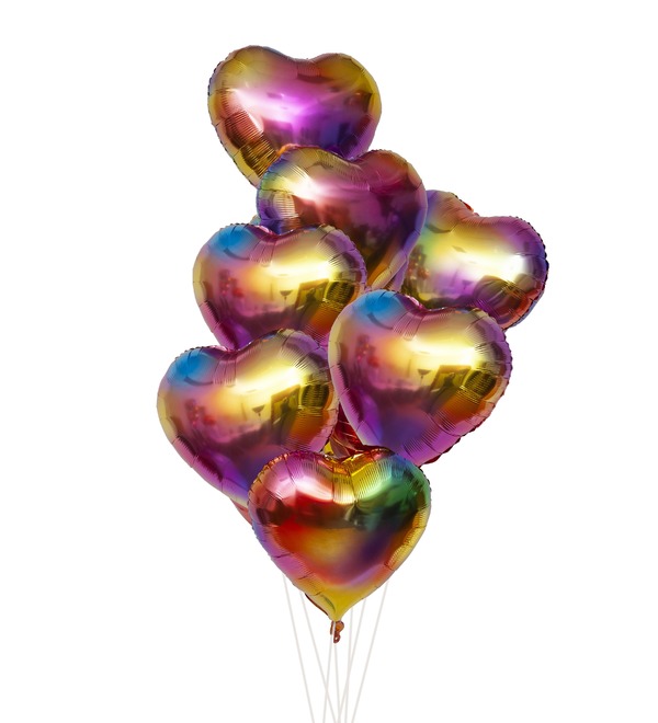 Bouquet of balloons Palette of feelings (7 or 15 balloons) – photo #1