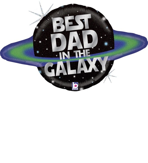 Balloon Best Dad in the Galaxy (79 cm) – photo #1