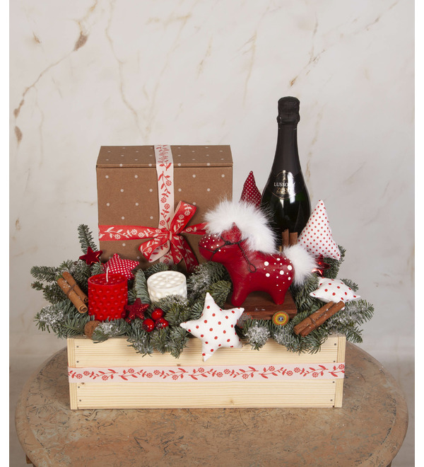 Подарочное кашпо Новогодние приготовления – фото № 1