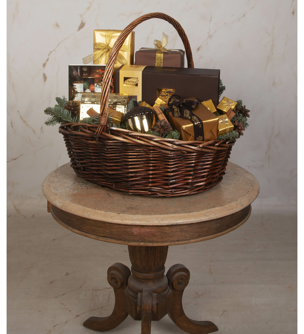 Подарочная корзина Золотые мгновения Нового Года – фото № 4