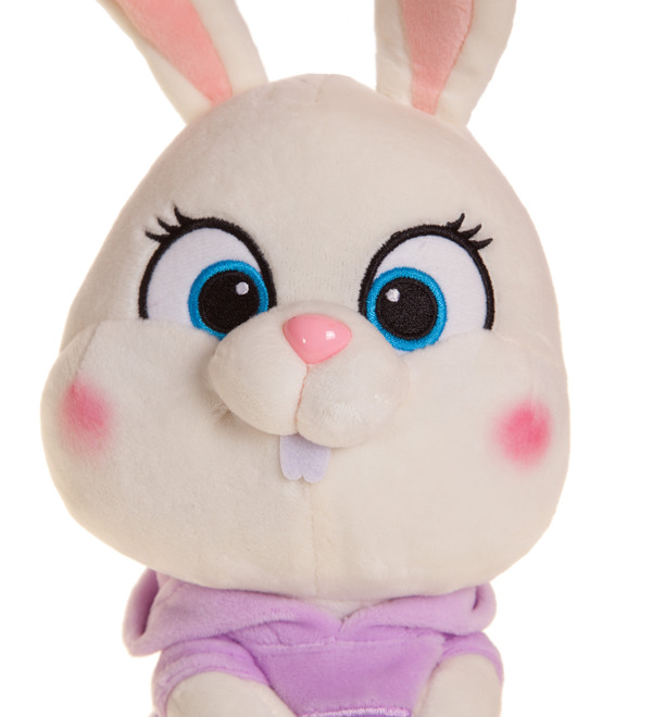 Soft toy Bunny in a lilac blouse (22 cm) – photo #2