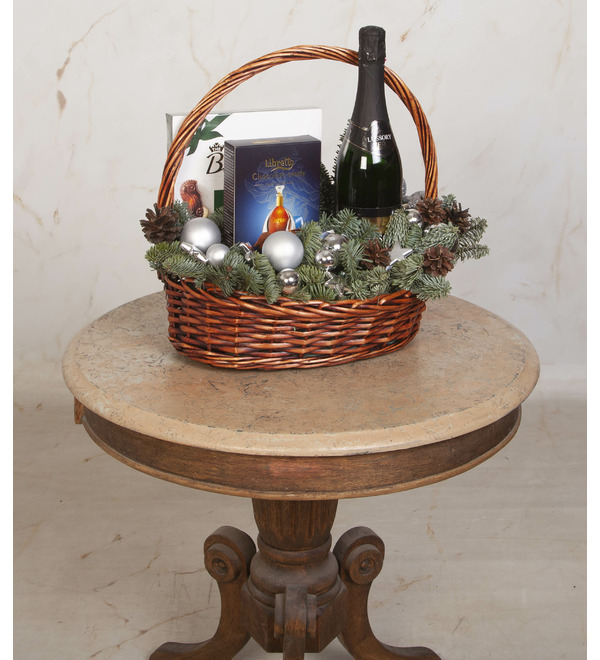 Подарочная корзина Серебряный снег – фото № 4