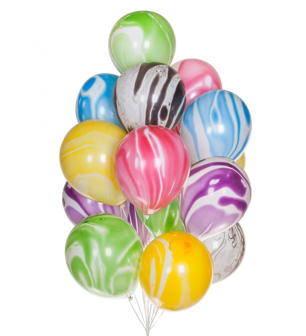 Bouquet of balloons Agate (15 or 31 balloons) – photo #1