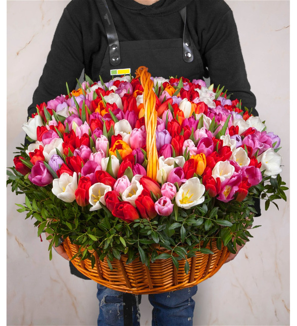 Композиция из тюльпанов Драгоценная моя... (51, 101 или 201) – фото № 1