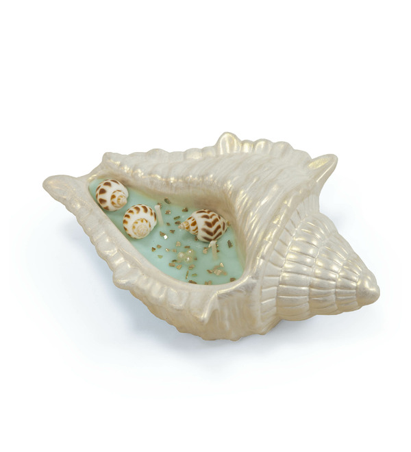 Свеча-статуэтка ручной работы Ракушка – фото № 1