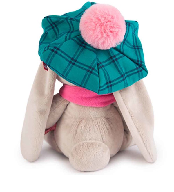 Мягкая игрушка Зайка Ми в зеленой кепке и розовом шарфе IM20163 SAN – фото № 2