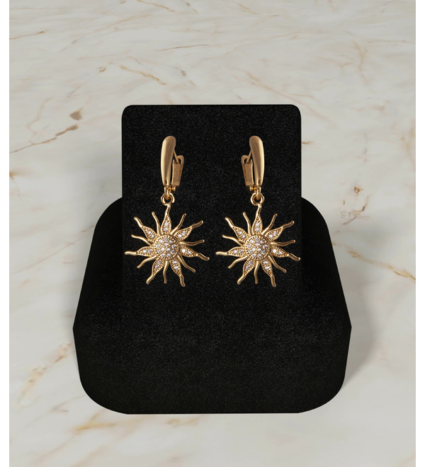 Earrings Sun gold – photo #1