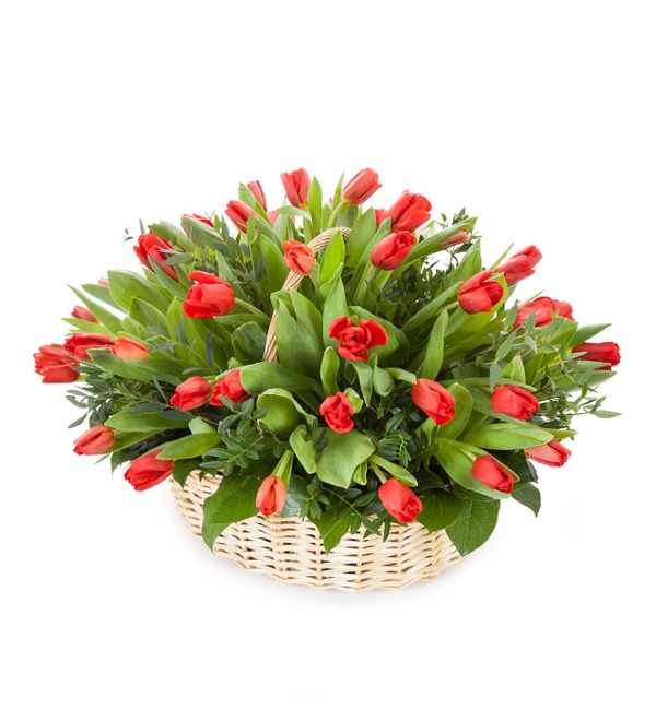 Композиция Красные тюльпаны AT738 DAV – фото № 1