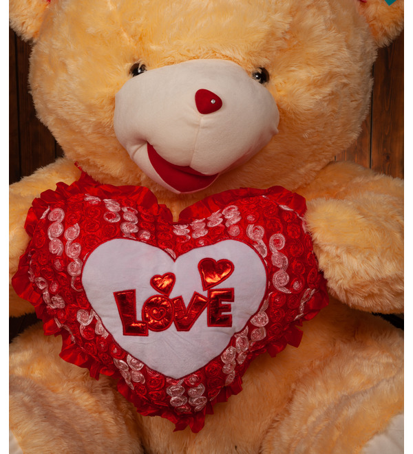 Мягкая игрушка Медведь с сердцем (150 см) – фото № 4