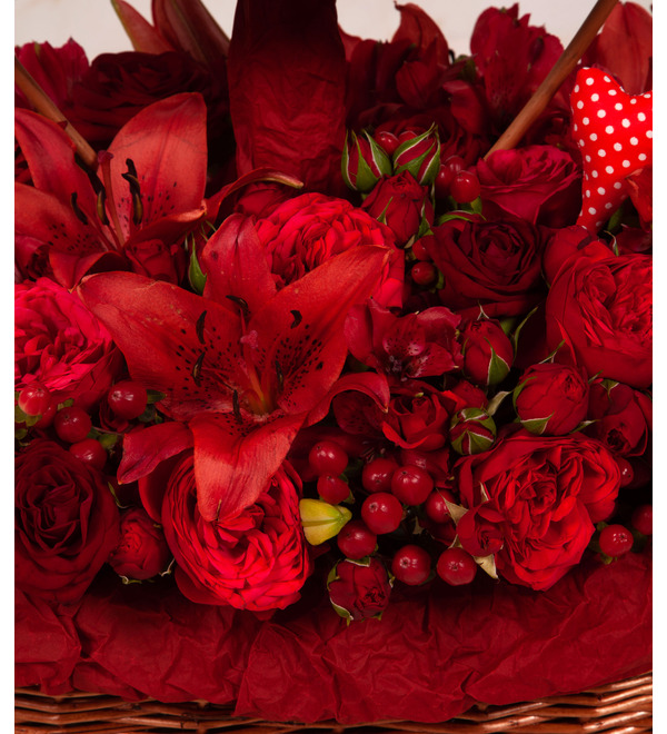 Gift basket In red style – photo #4
