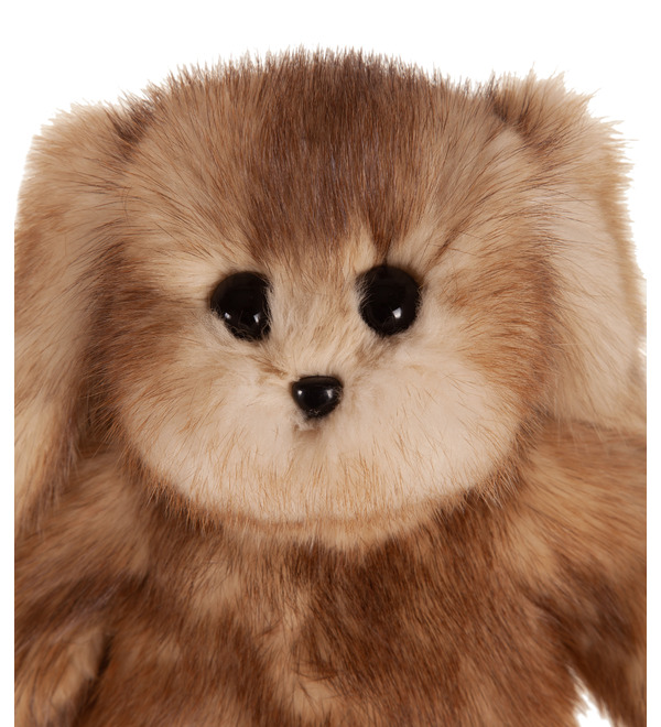 Toy made of natural muskrat fur Bunny (30 cm) – photo #2