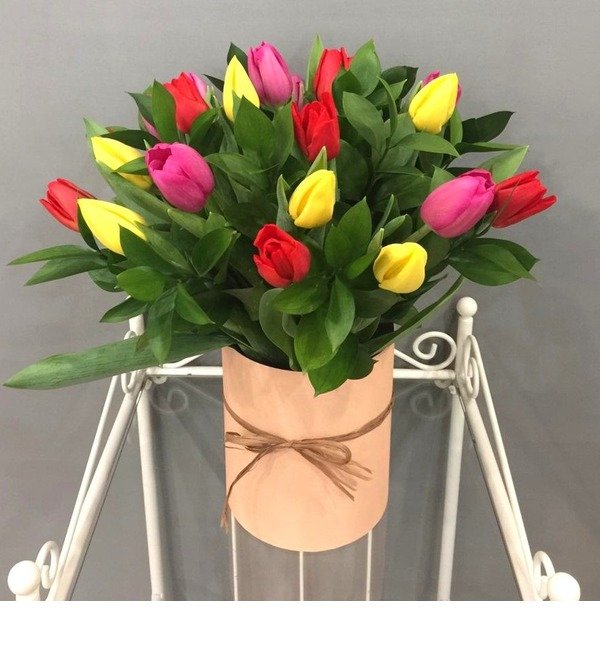 Композиция Разноцветные тюльпаны PCT5 SAN – фото № 1