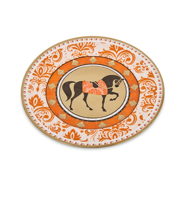 Блюдо Лошадь (оранжевое) – фото № 1