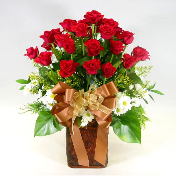 Букет красных роз KR 0003 GEO – фото № 1