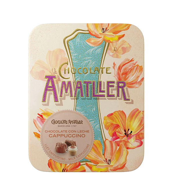 Шоколадные конфеты с кремовой начинкой каппучино Chocolate Amatller, 72 гр. – фото № 2