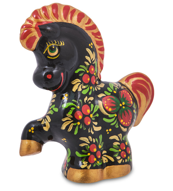 Статуэтка Лошадка расписная (Гжельский фарфор) – фото № 3