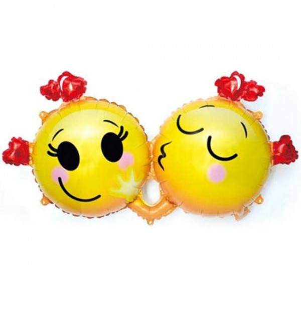 Balloon Smilies in love (91 cm) – photo #1