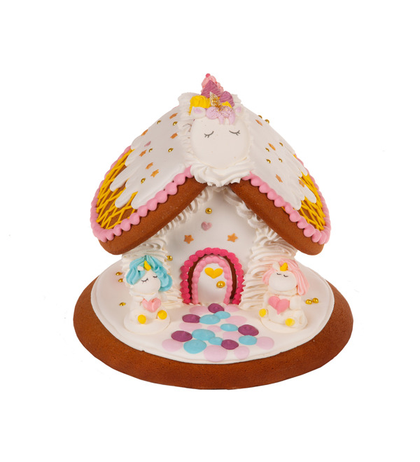 Gingerbread house With unicorns – photo #2