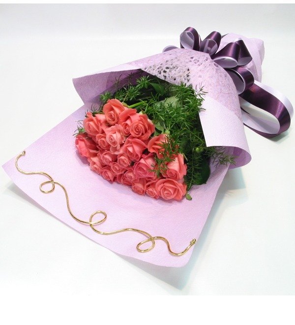 Букет розовых роз KR 04_8002 PUS – фото № 1