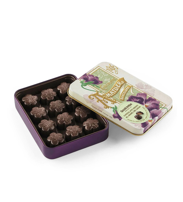 Шоколадные конфеты с трюфельной начинкой с ликером Марк де Кава Chocolate Amatller, 72 гр. – фото № 1