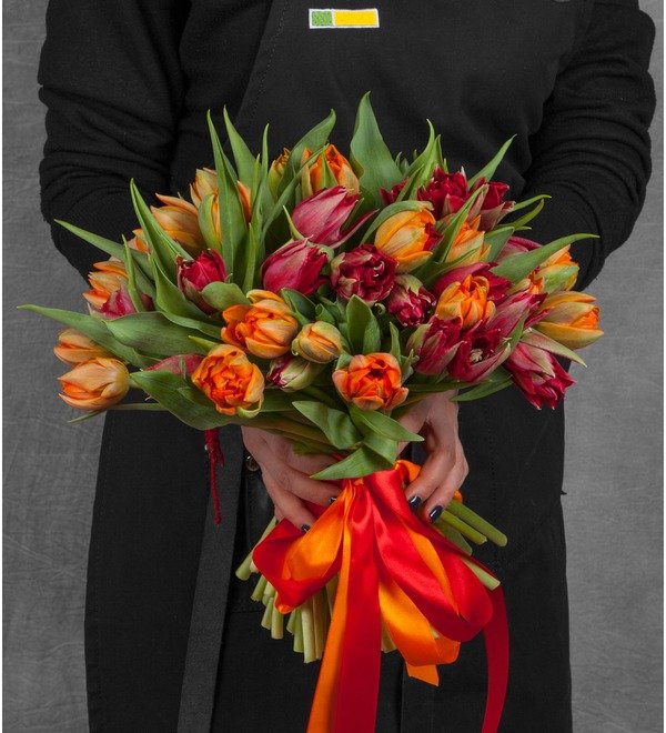 Bouquet of tulips Queen (25, 51 or 101) – photo #1