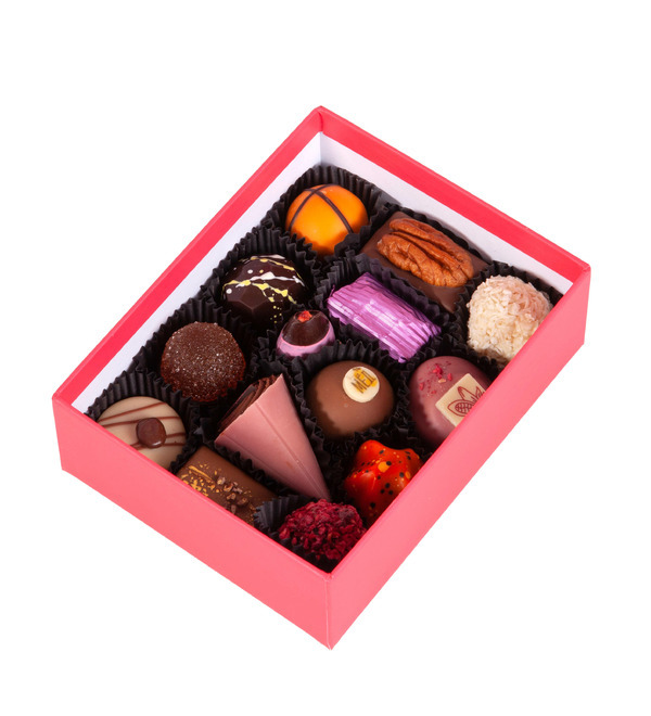 Handmade chocolates made from premium chocolate Pink Sunset – photo #4