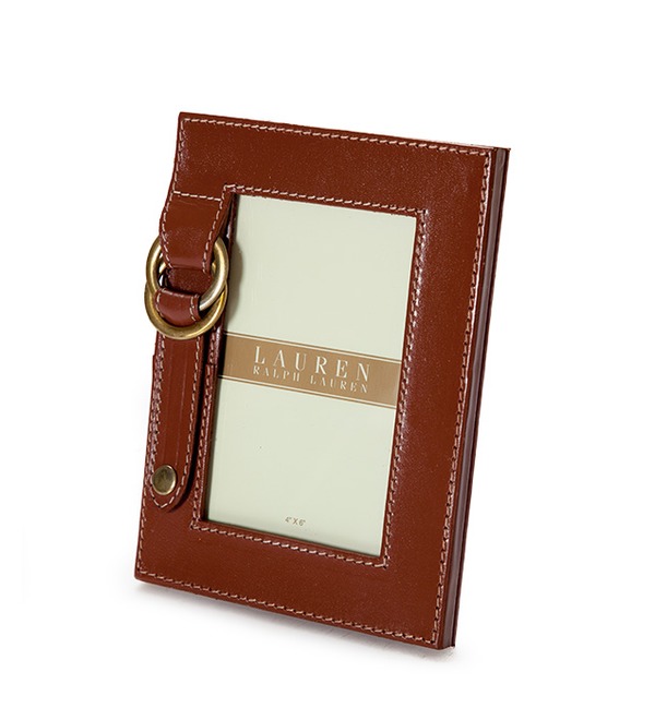 Photo frame made of natural leather Ralph Lauren (USA) – photo #1