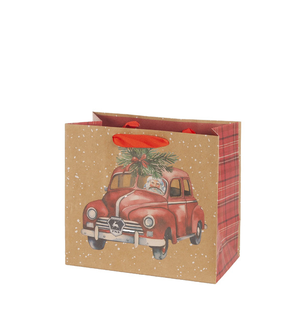 Подарочный пакет малый Везу праздник – фото № 1