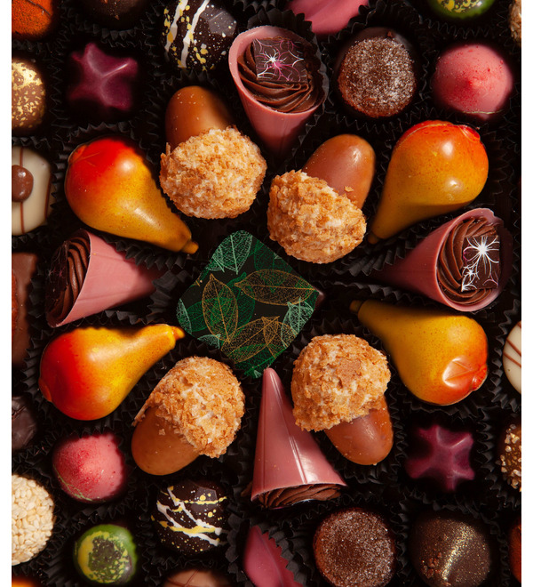 Конфеты ручной работы из бельгийского шоколада Весенняя шкатулка BIG – фото № 2