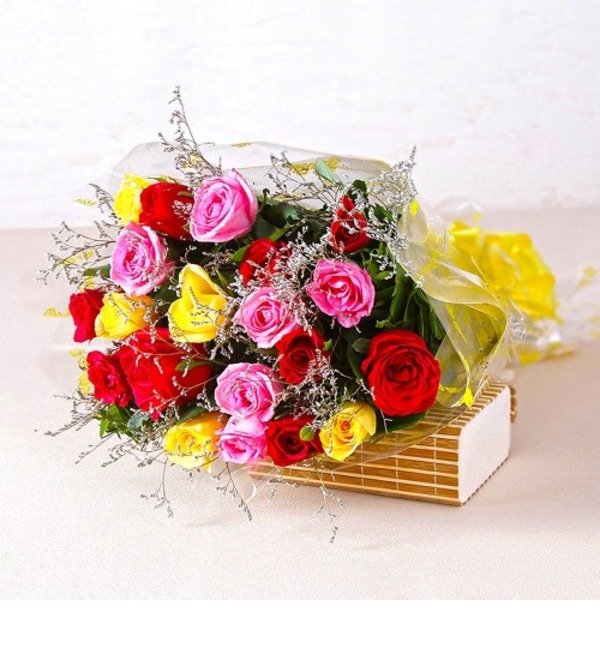 Букет из разноцветных роз GAIMPHD0033 GER – фото № 1