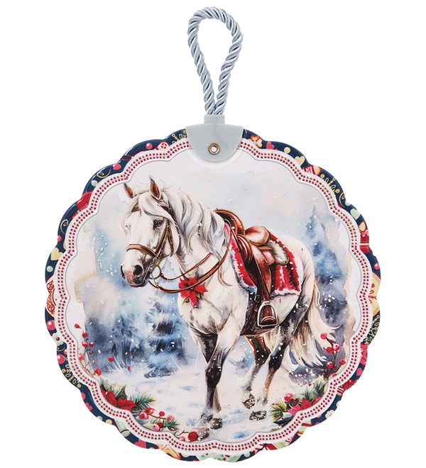 Подставка под горячее Зимняя лошадь – фото № 1