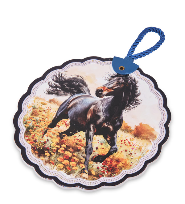 Подставка под горячее Вороной конь – фото № 2