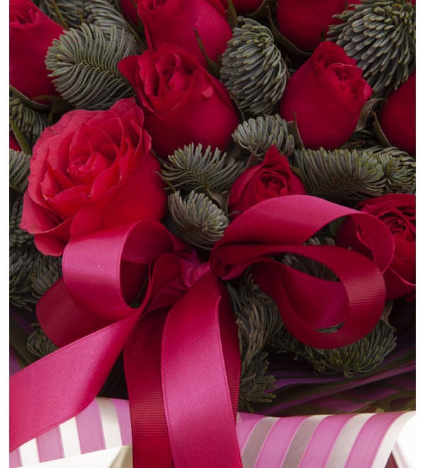 Bouquet-solo of Cherry roses (15,25,35,51 or 75) – photo #3