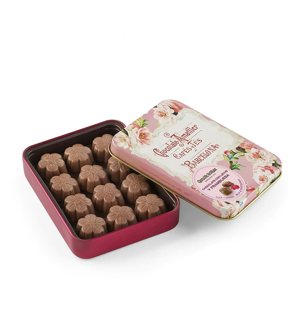 Шоколадные конфеты с малиновой начинкой Chocolate Amatller, 72 гр. – фото № 1