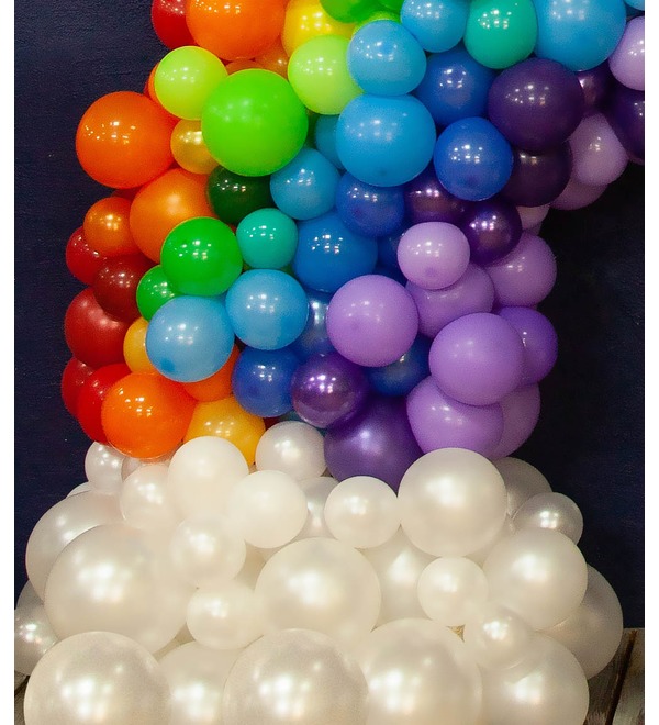 Decoration with balloons Rainbow – photo #2