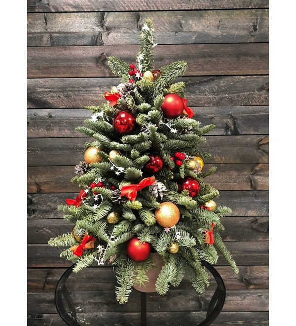 Ёлка Красно-золотая KTBC93 SAN – фото № 1