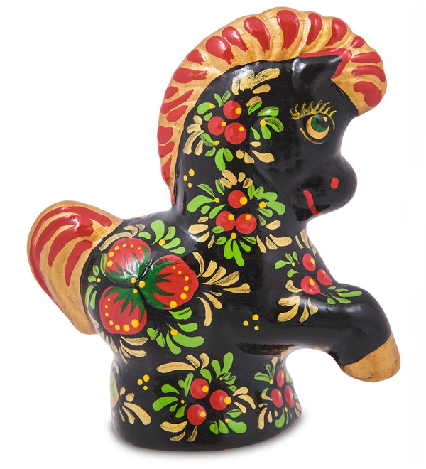 Статуэтка Лошадка расписная (Гжельский фарфор) – фото № 2