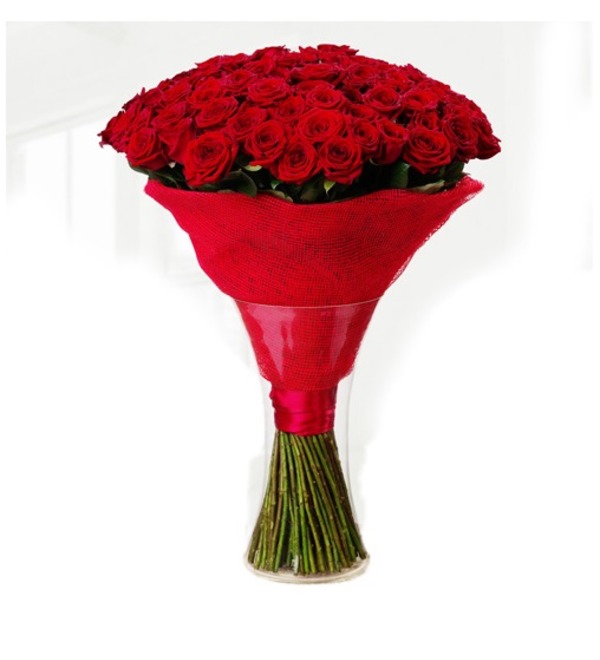 Букет с красными розами AR908 SAN – фото № 1