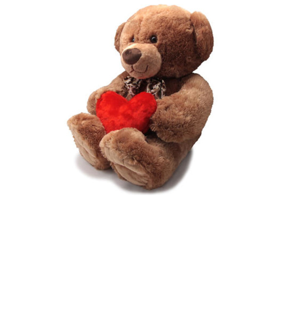 Мягкая игрушка Медведь Берн с сердцем (50 см) – фото № 3
