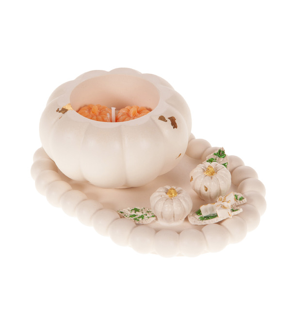 Handmade figurine candle Pumpkin – photo #2