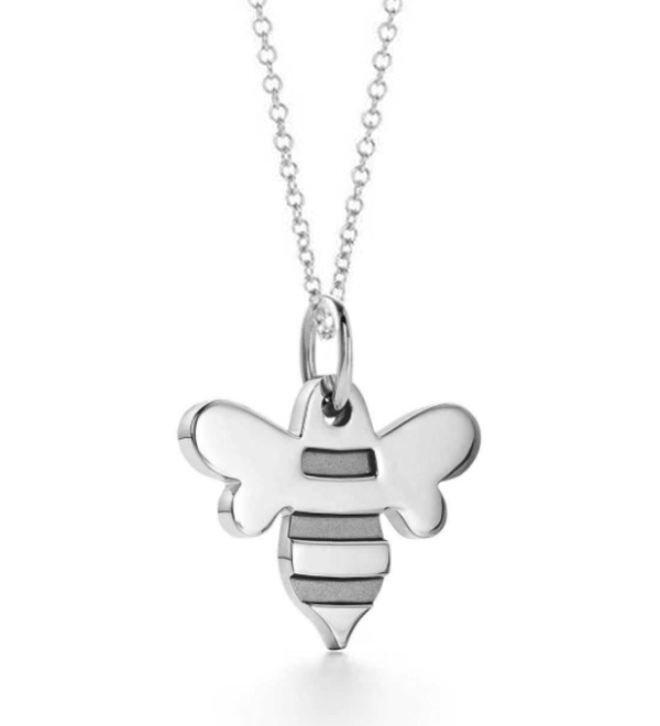 TIFFANY Sterling Silver 18K Yellow Gold Return to Tiffany Love Bugs Bee  Pendant Necklace 677671 | FASHIONPHILE