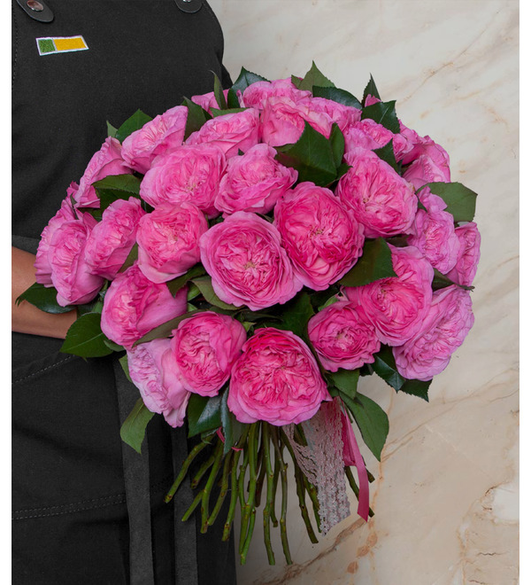 Букет-соло пионовидных роз Maria Theresia (15,25,35,51,75 или 101) – фото № 1